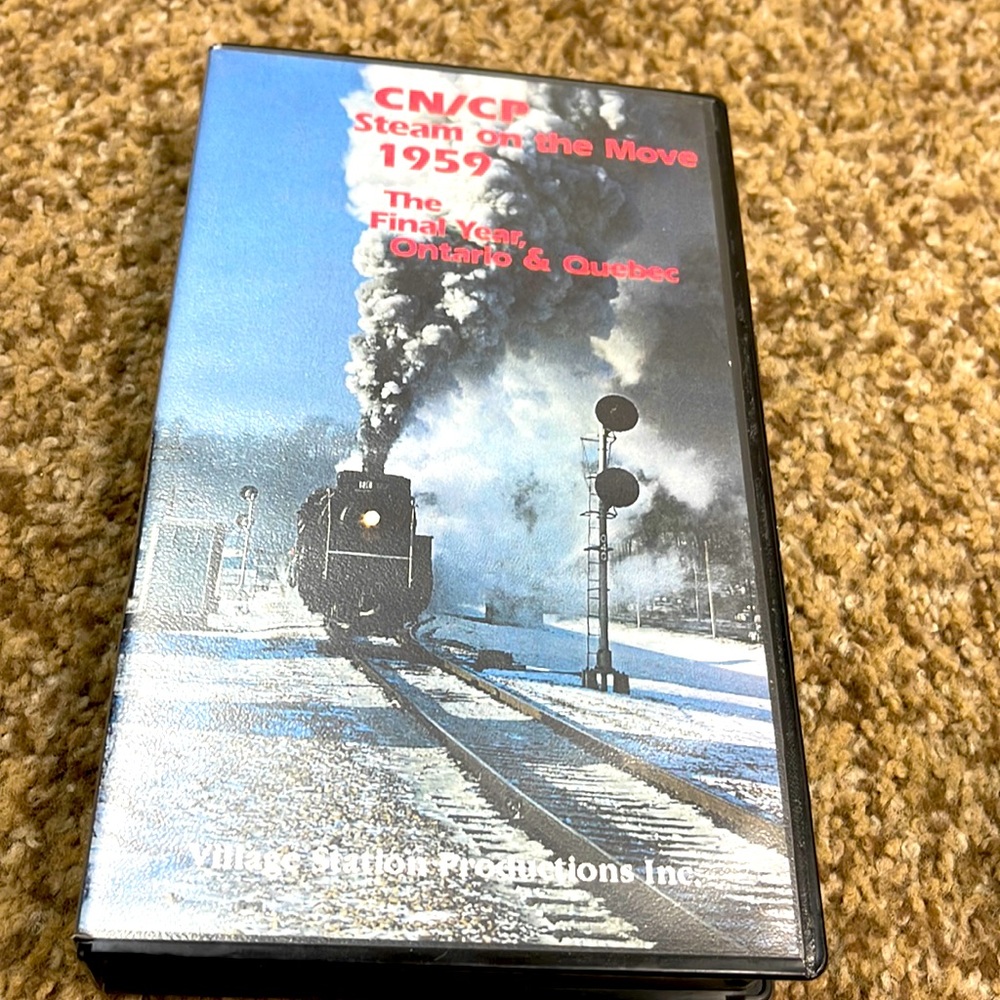 CN/CO Steam on the Move 1959 vhs the final year Ontario & Quebec 1998